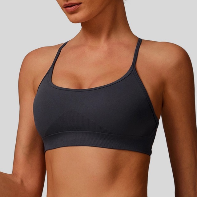 クロスストラップ バックデザイン スタイリッシュ ブラトップ 7col　D00442