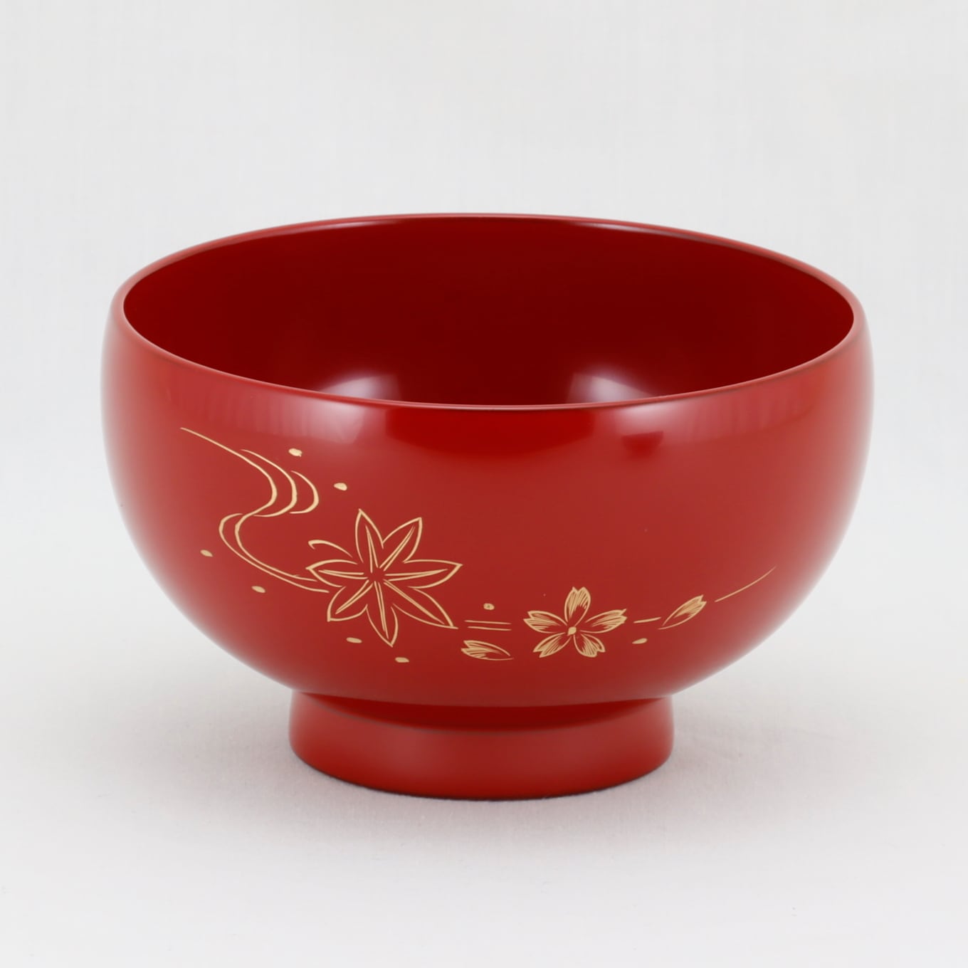 401-3 輪島塗 汁椀／丸形／総朱塗／春秋沈金 | 輪島塗 加藤漆器店 公式