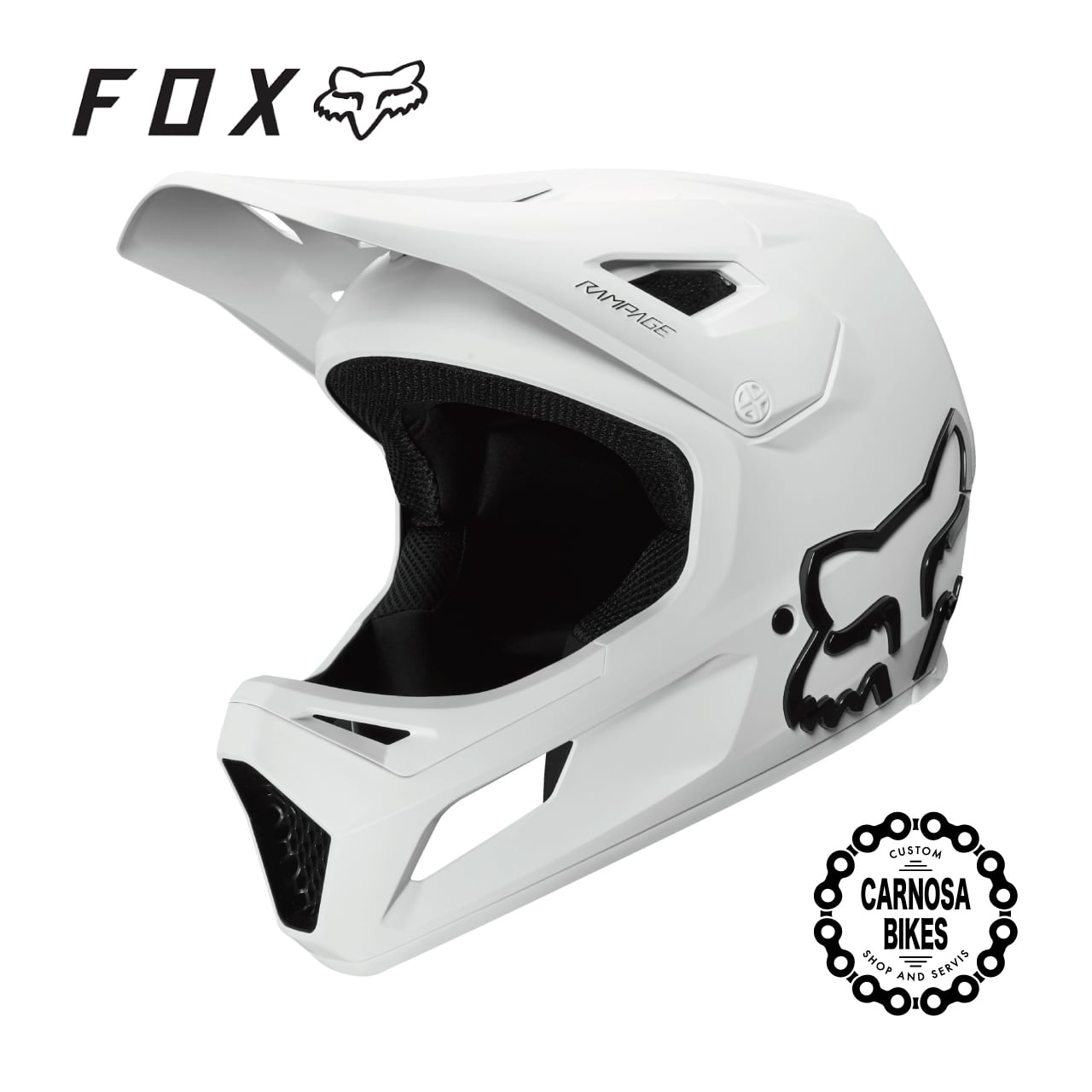 FOX】YOUTH RAMPAGE HELMET [ユース ランページ ヘルメット] White 