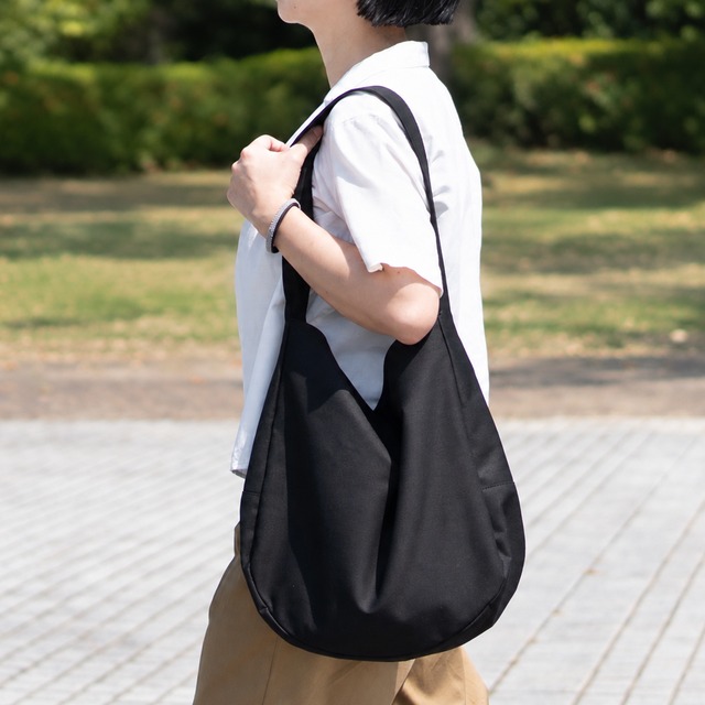 Cotton Hobo bag ブラック