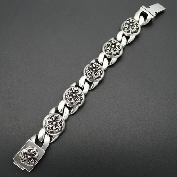 CHROME HEARTS クロムハーツ ケルティックリンクブレスレット 5リンク