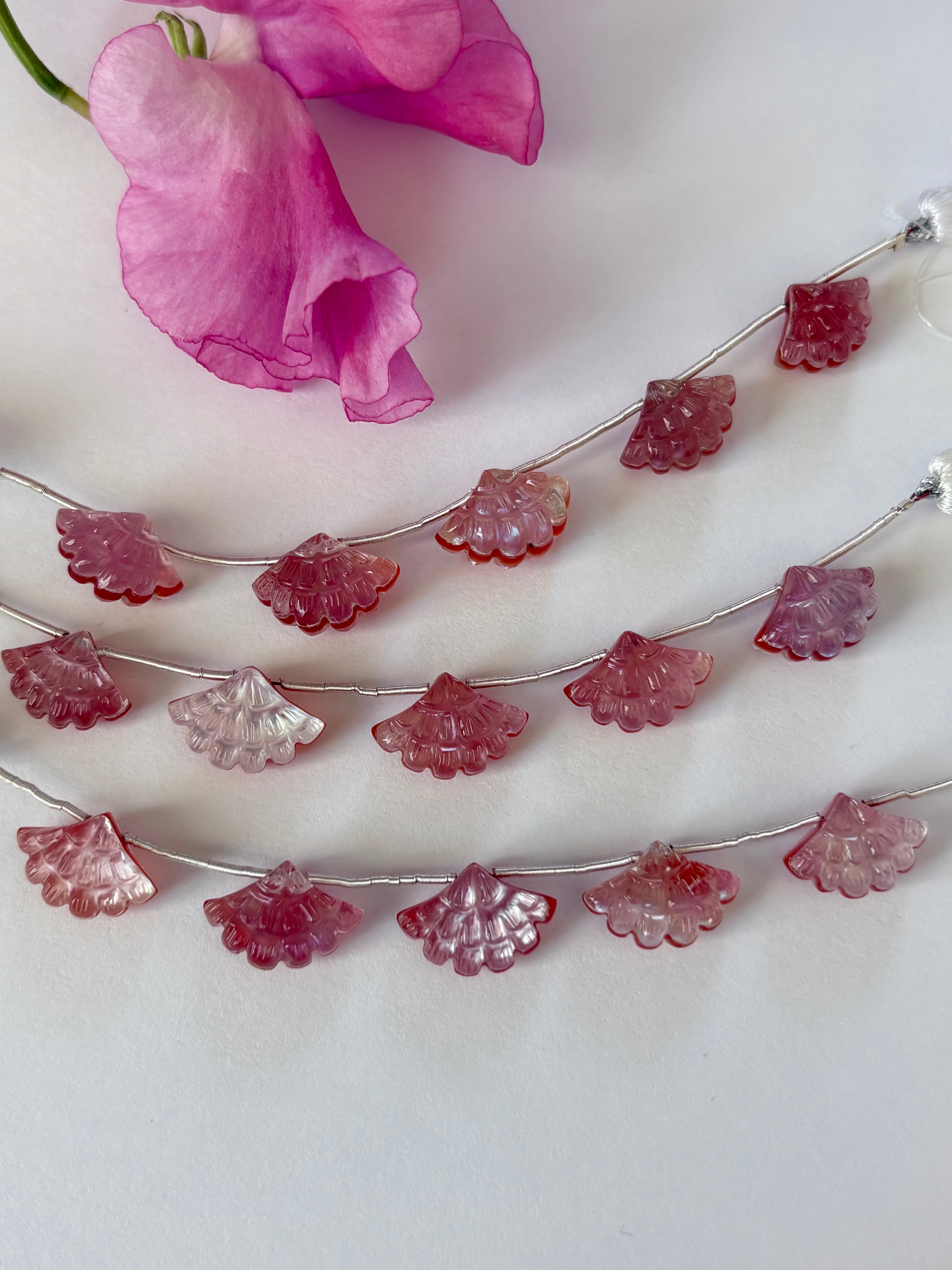 Mop Red Onyx crystal / マザーオブパール レッドオニキス クリスタル カブツリー