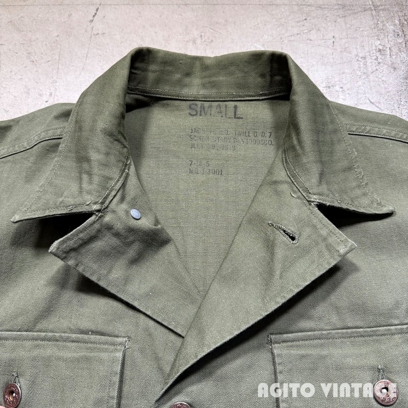 40's U.S.ARMY M-1947 M-47 HBTジャケット ヘリンボーンツイル グッド