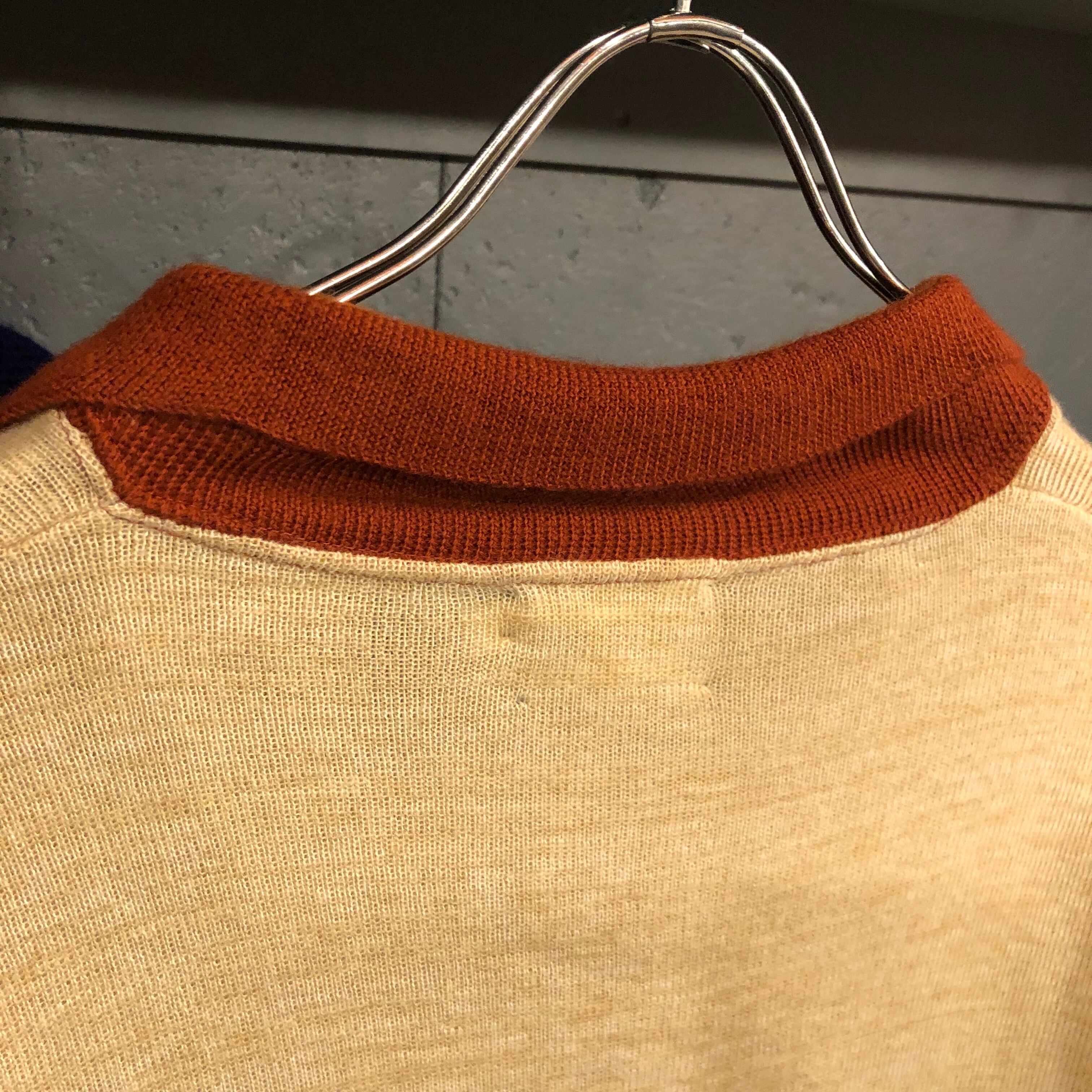 80s Campus Esplit L/S Knit Polo Shirt | VOSTOK