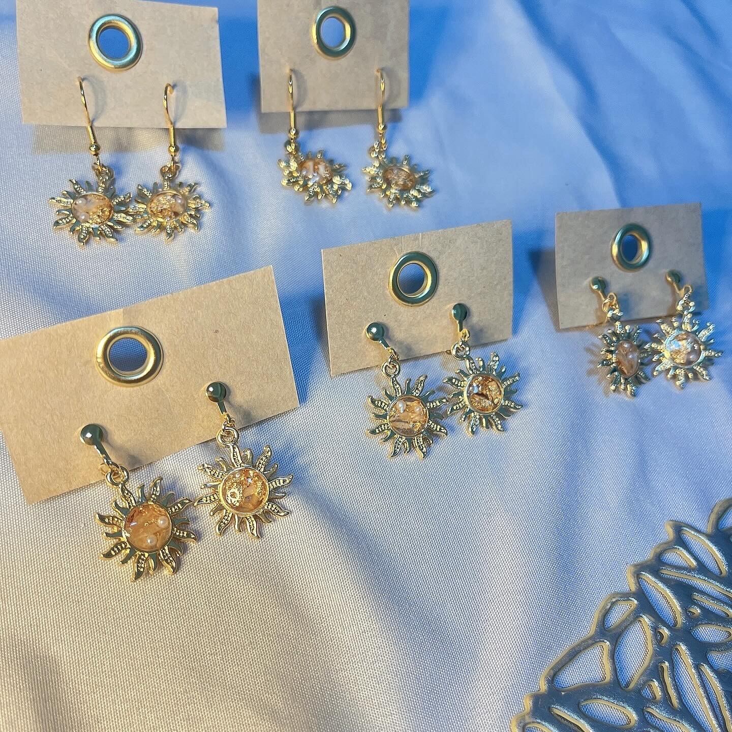 お正月にも 太陽の青海波の耳飾り(ピアス/イヤリング変更可) お正月にも 太陽の青海波の耳飾り(ピアス/イヤリング変更可