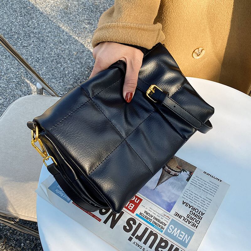 オータムウィンターレザーレッド 秋物 冬物 スクウェア Tiancai_Wing_Bag18557437711