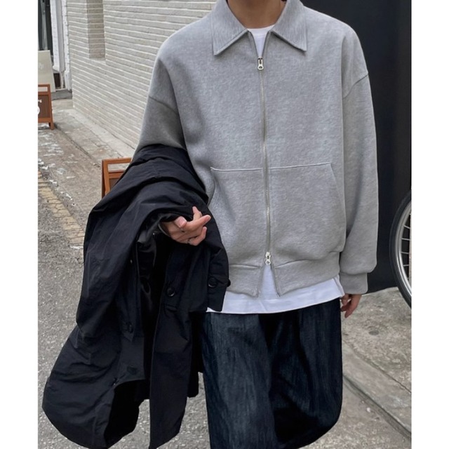 Wジップ長袖カーディガン C10025