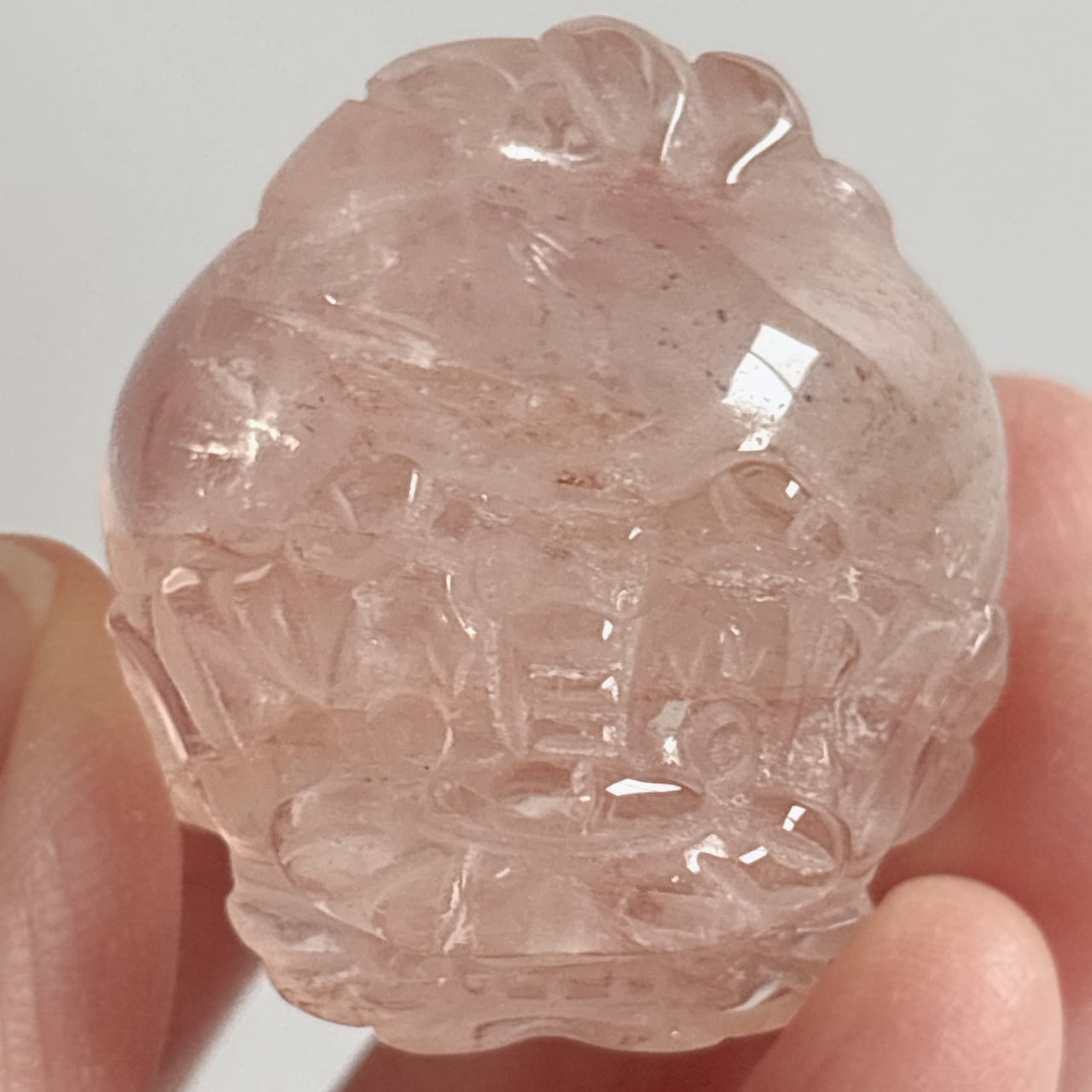 ローズクォーツ龍亀 龍亀（ロングイ） ローズクォーツ