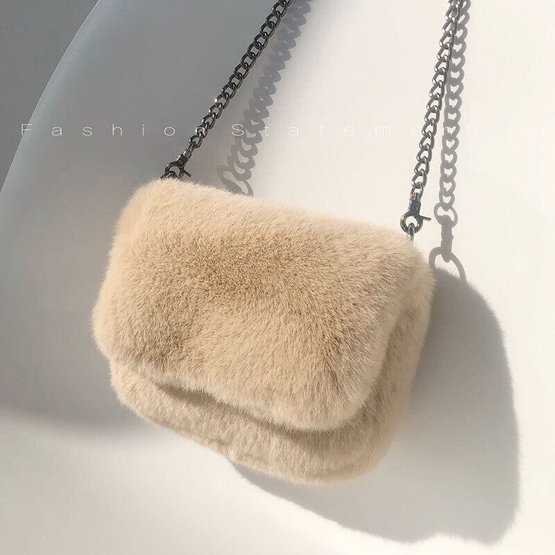 今年人気のぬいぐるみバッグ、レディースバッグ、2020年の新しい流行のワイルドぬいぐるみ秋冬チェーンショルダーメッセンジャーバッグ Tiancai_Wing_Bag48251090630