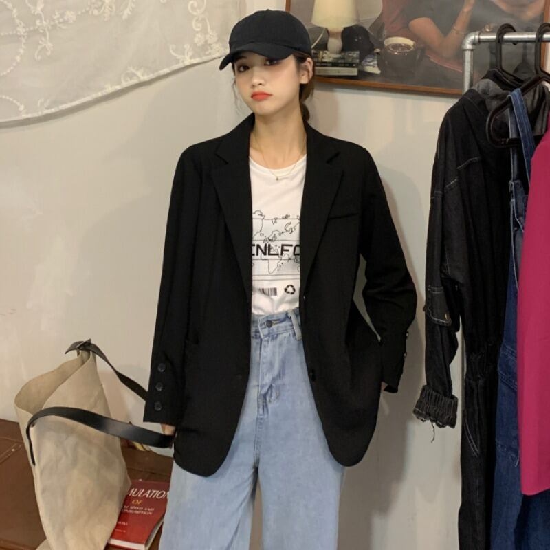 スプリングジャケット スタイルルーズカジュアルトップス ストリート 春物 1号婦人60706172178
