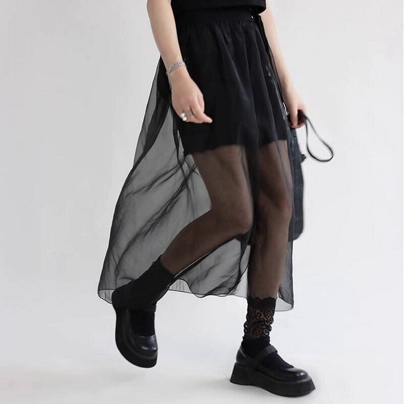 ハイウエストレース×ショートパンツ ツーピースセット A0175