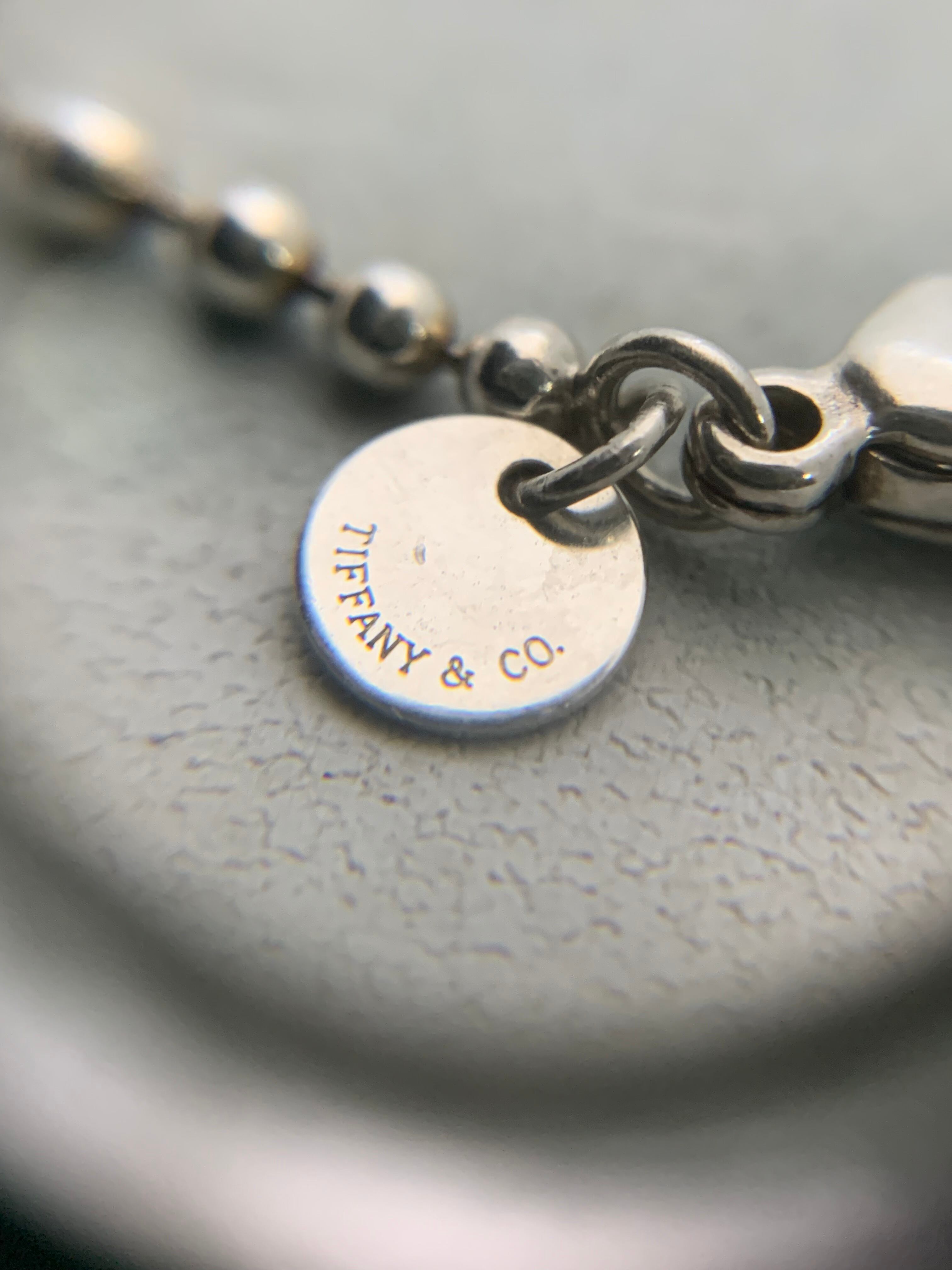 美品❤️Tiffanyティファニーロングボールチェーンネックレス925約87cm