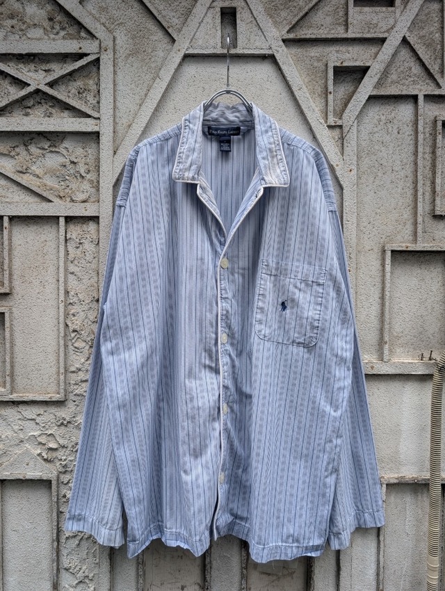 "POLO RALPH LAUREN" stripe pajamas shirt