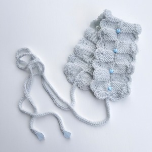 hand knit head band : sax （with heart）