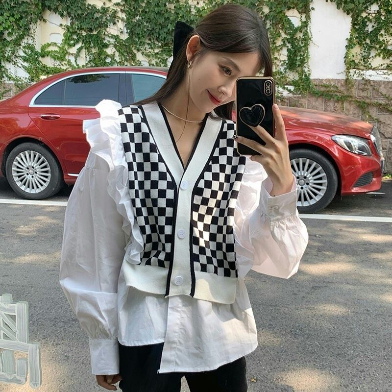 スプリングオータムシャツ トップス ロング 春物 秋物 試着室44562093500