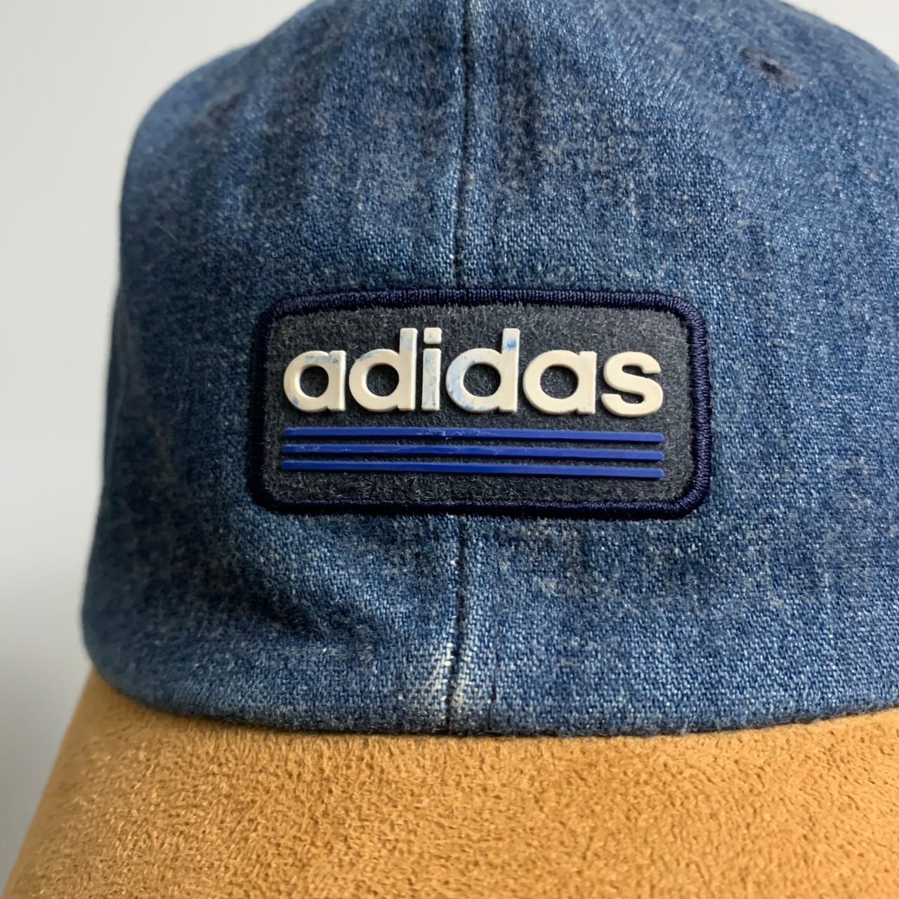00s adidas Denim × Suede 6 Pannel Cap | Used & Vintage Clothing 