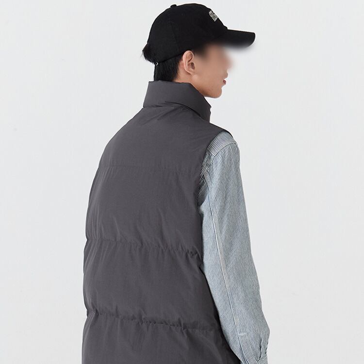 ★WARM STAND-COLLAR COTTON VEST　　A0433