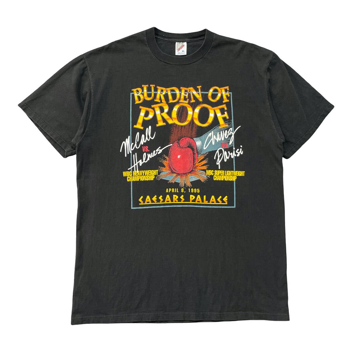 古着 USA製 90S BURDEN OF PROOF ボクシング ダブル世界戦