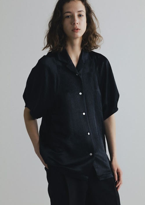 【23SS】CINOH チノ / ACETATE SATIN HALF SLEEVE SHIRT