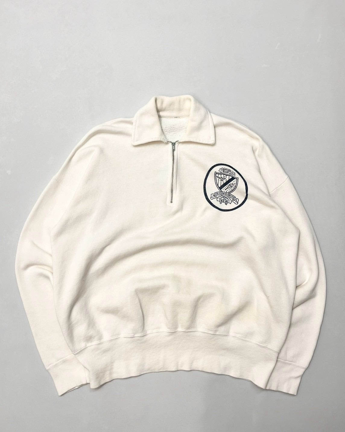 60s Unknown Half-Zip Print Sweat Shirt | VOLAR 60s Unknown Half-Zip Print Sweat Shirt | VOLAR