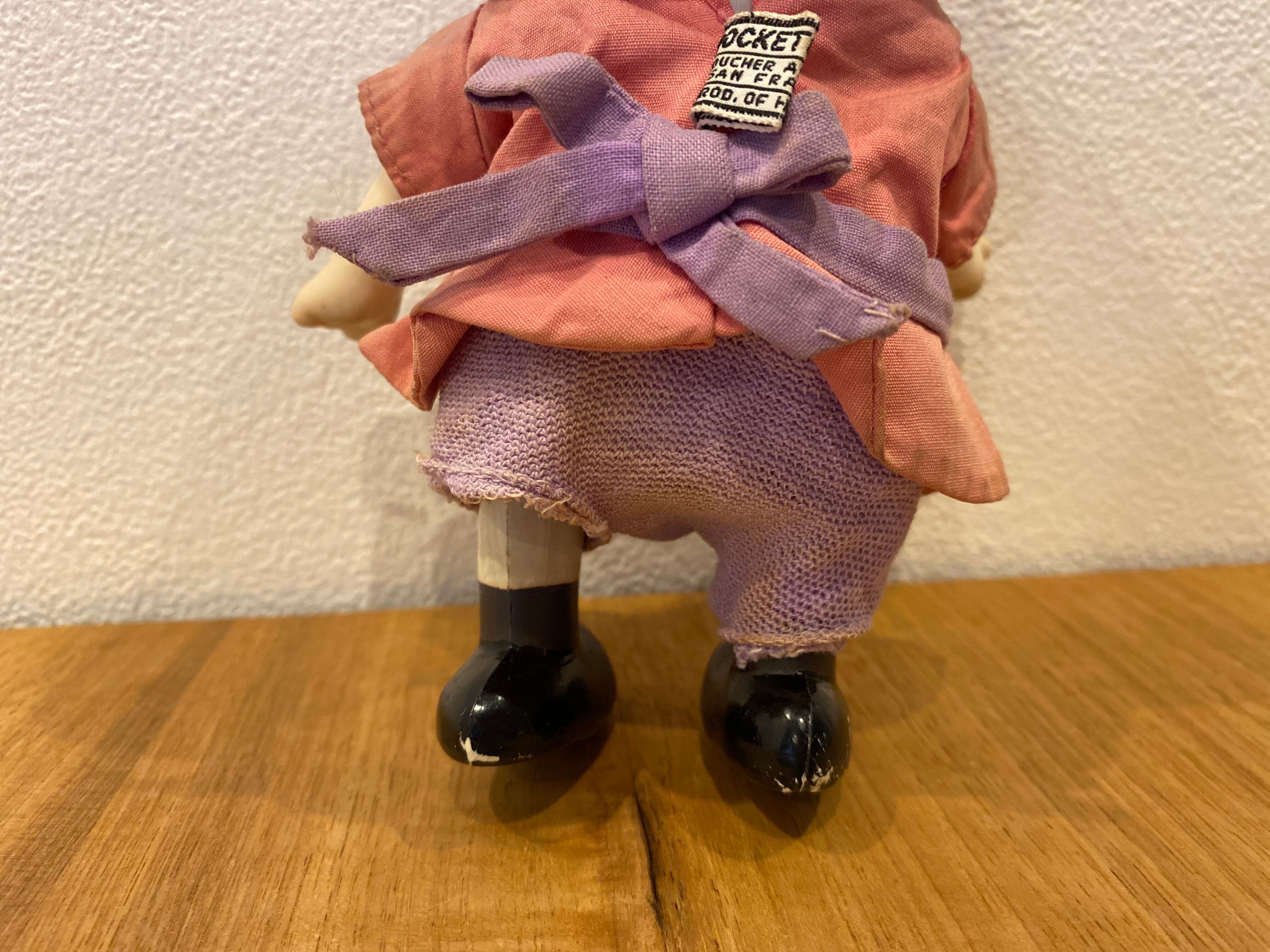 60s ピーナッツ スヌーピー ポケットドール ルーシー 口開け ビンテージ Winsome