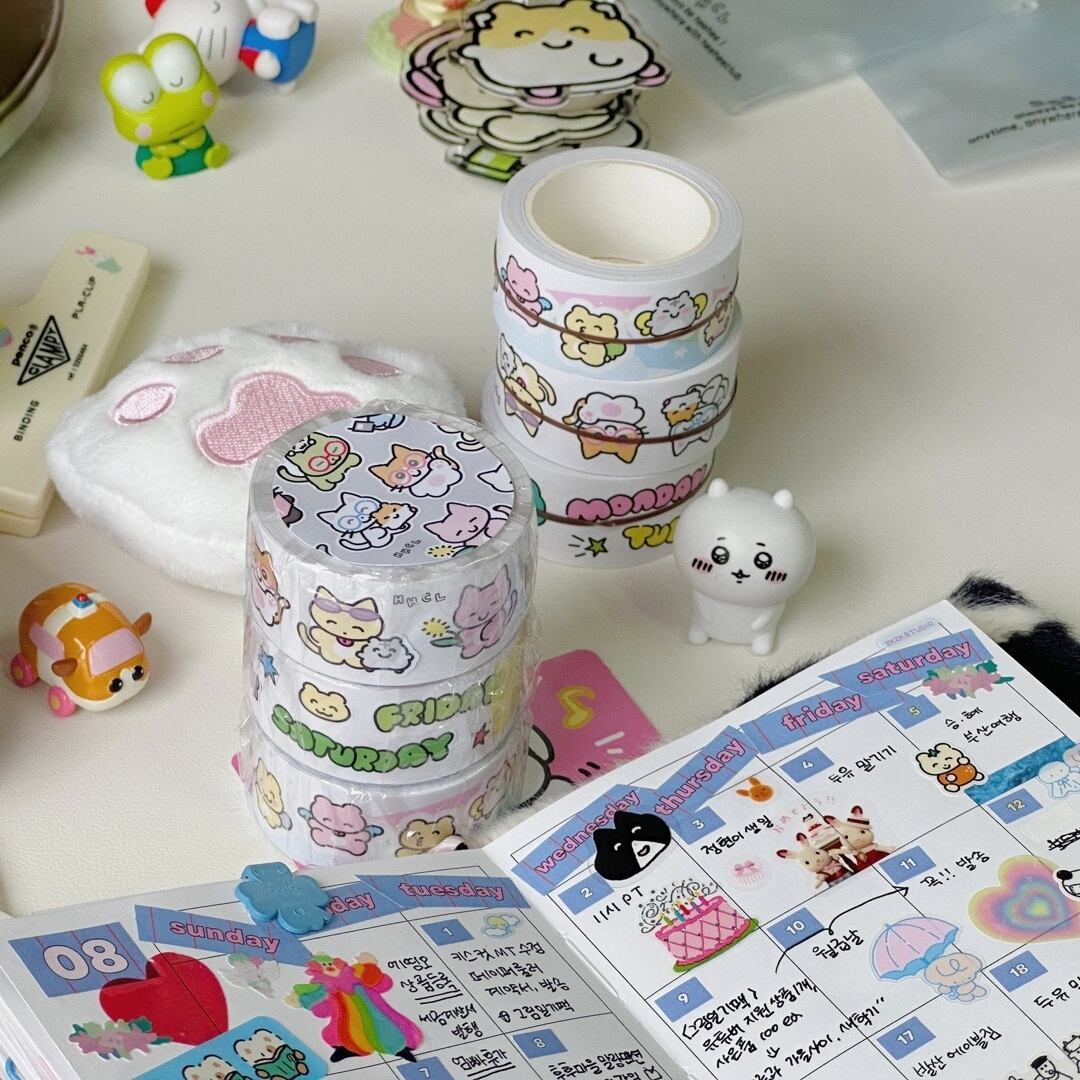 HEEHEECLUB] ミニ ロールステッカー ver.1 (全3種) | moim - 韓国雑貨
