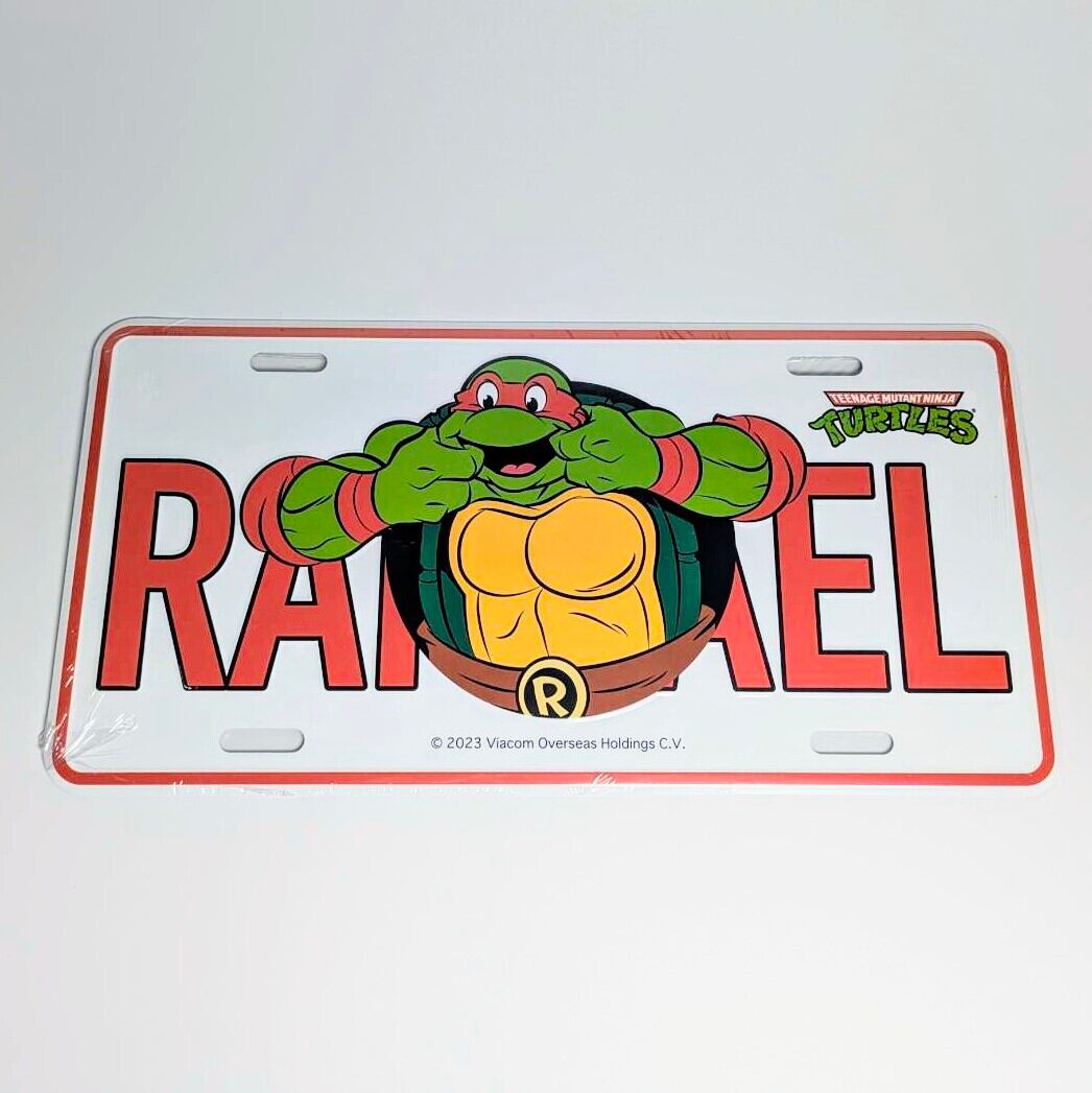 再入荷！【 Teenage Mutant Ninja Turtles ( ティーンエイジ ミュータント ニンジャ タートルズ ) 】ラファエロ / CM PLATE / CMプレート / ライセンスプレート 〚アメリカン雑貨 アメトイ〛