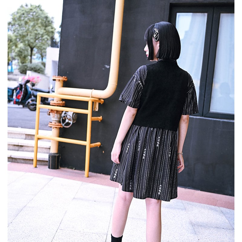 チャイナ風服 チャイナ風服 古怪舎 ベスト フリル チェーン付き チャイナ風服 チャイナ風服 古怪舎 ベスト フリル チェーン付き