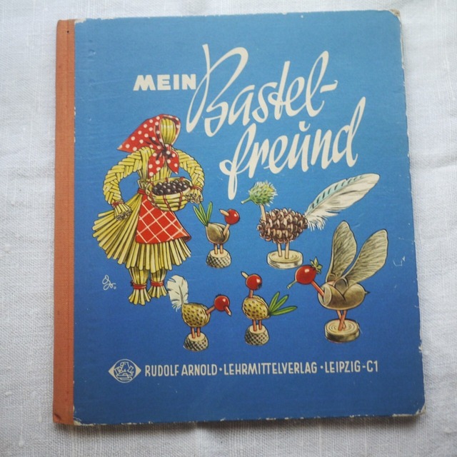 木の実と枝のかわいいクラフト MEIN BASTELFREUND ドイツヴィンテージ