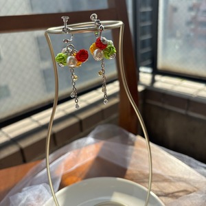 水引イヤリング　こんぺい糖イヤリング　③　