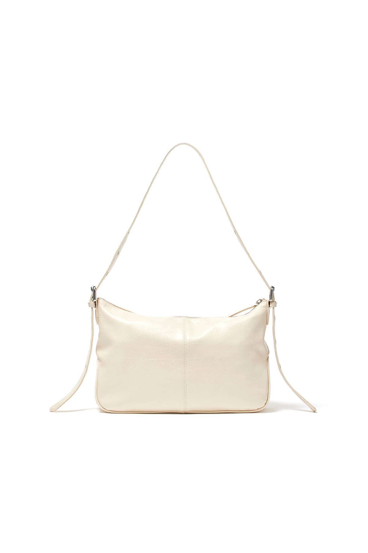 Matin Kim] DOUBLE POCKET SHOULDER BAG IN CREAM 正規品 韓国ブランド