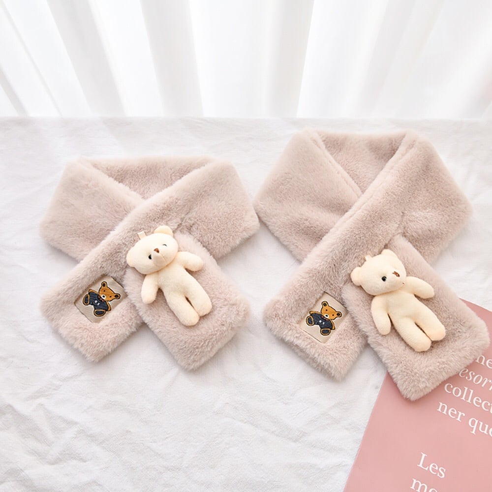 送料無料】くまちゃん マフラー 秋冬 ストール レディース おしゃれ