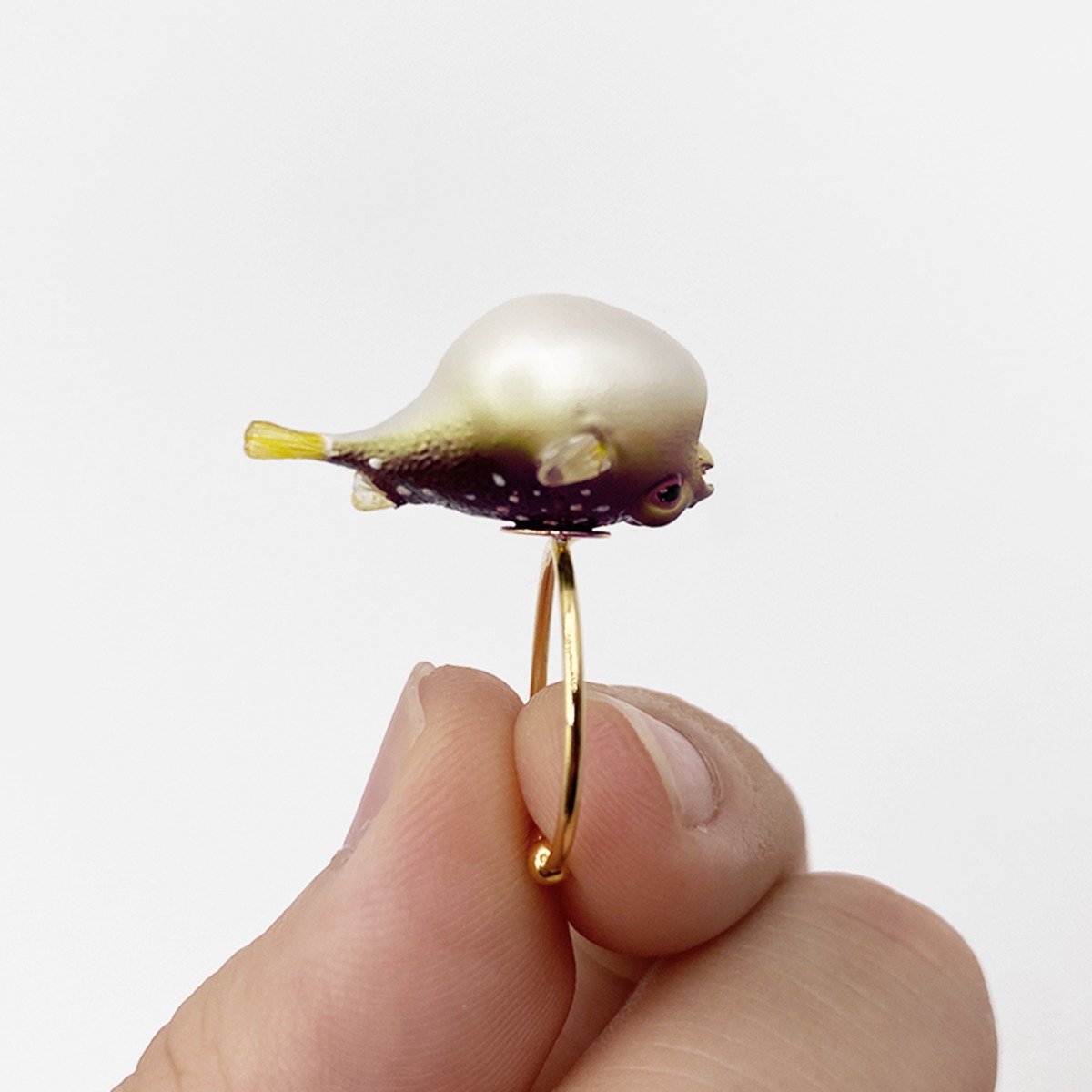 フグの赤ちゃんの指輪（激おこ）｜Baby Pufferfish Ring | MUMYU