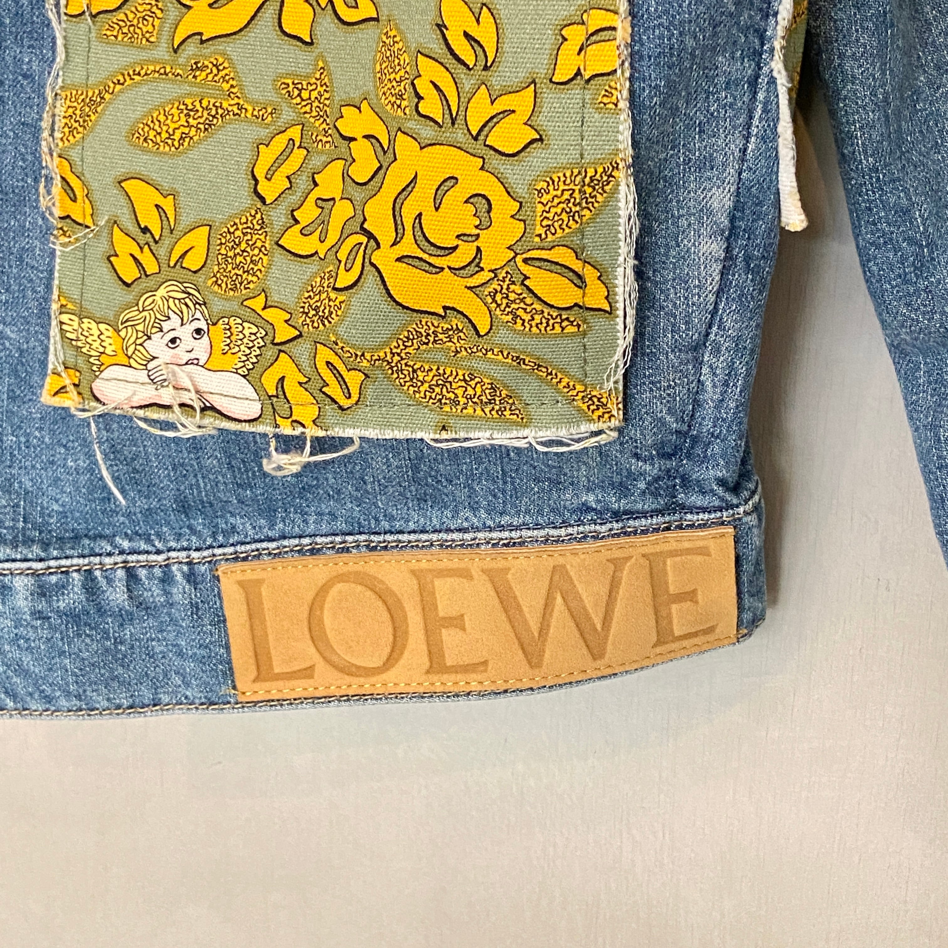 LOEWE ロエベ パウラパッチワーク デニムジャケット #34 6023-202201