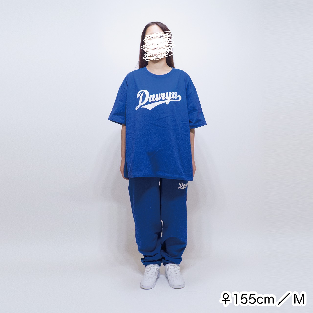 DAVRYU samurai Boxy TEE [ドジャーブルー]