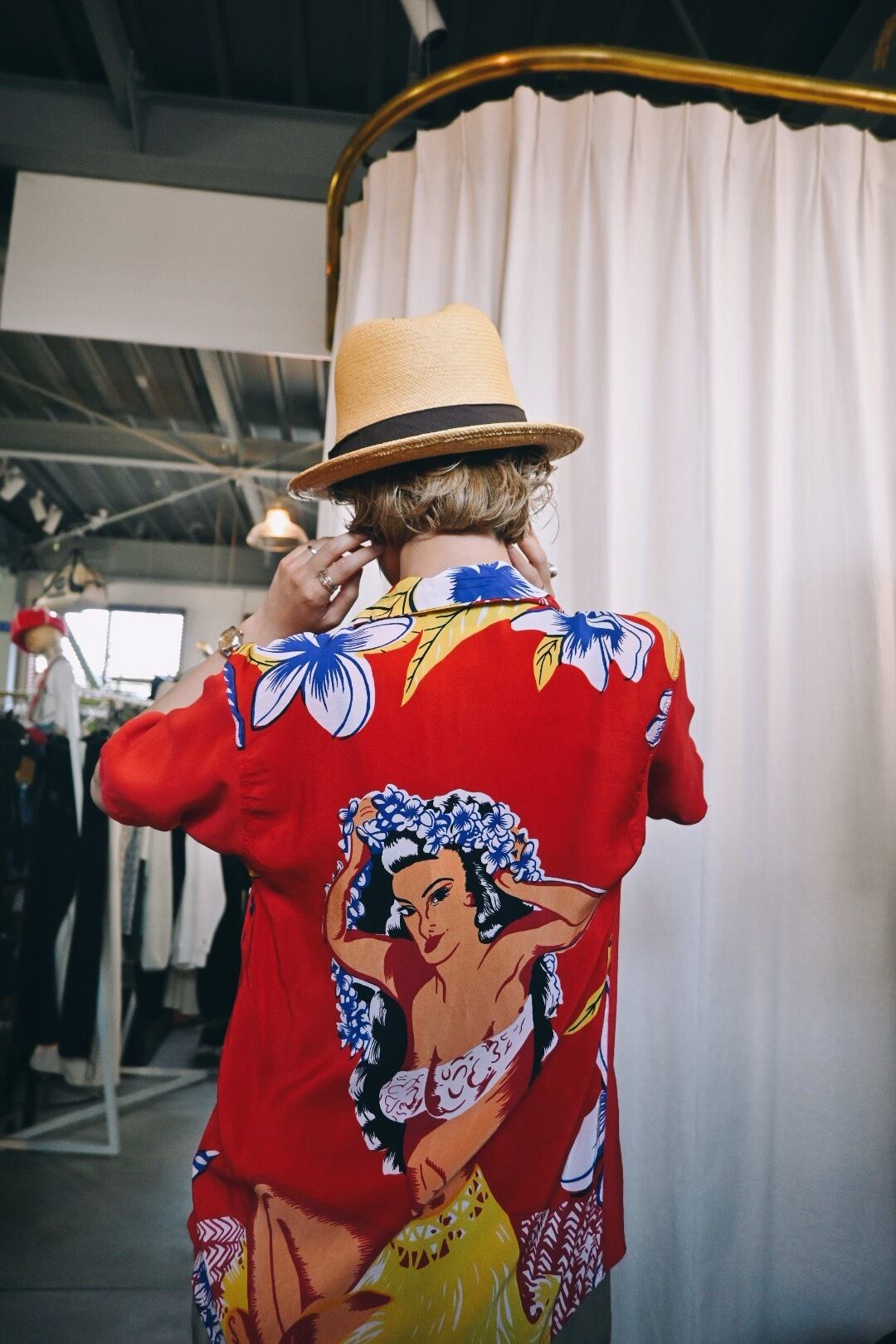 (SH1200)Silk aloha shirts