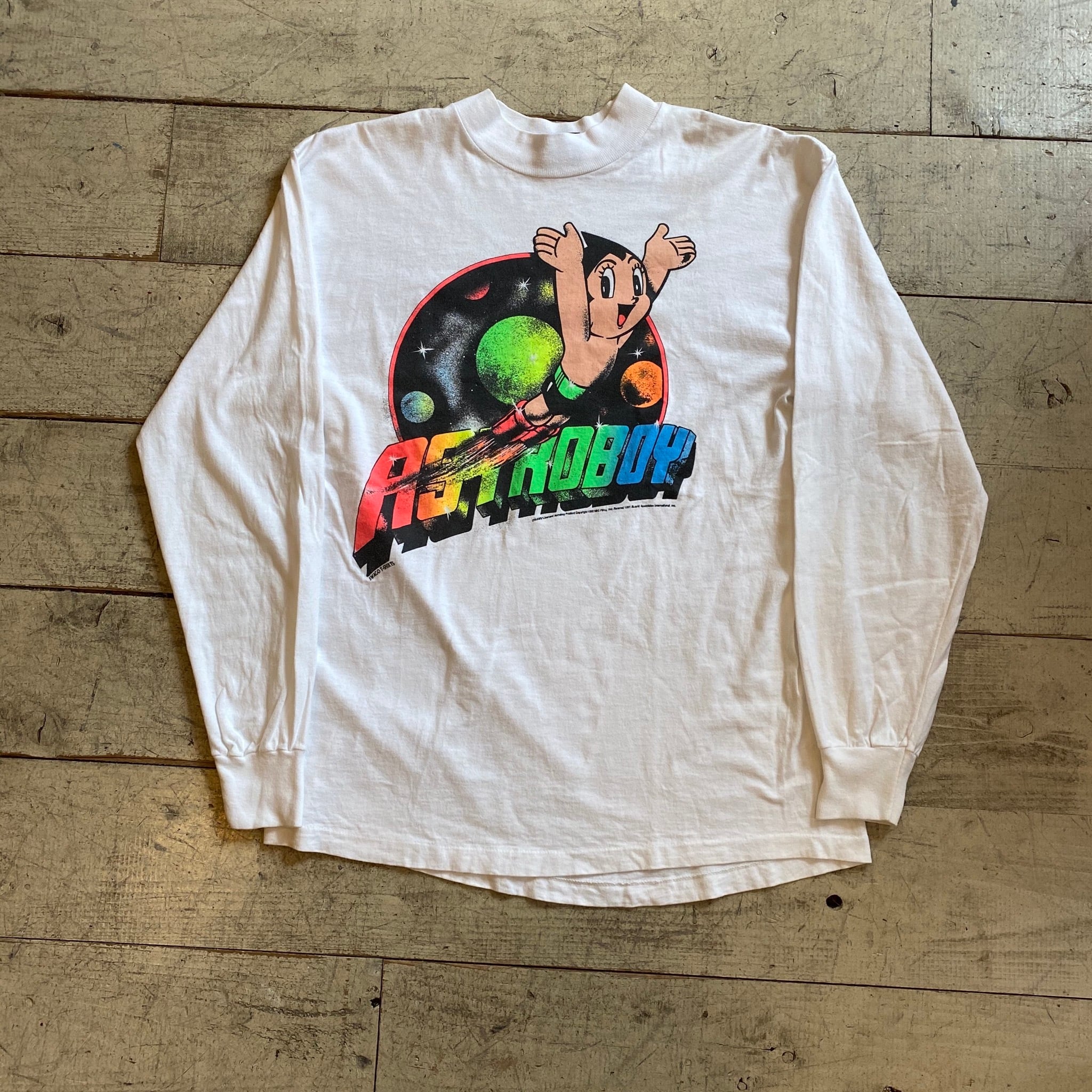 90s astro boy L/S tee | What’z up powered by BASE