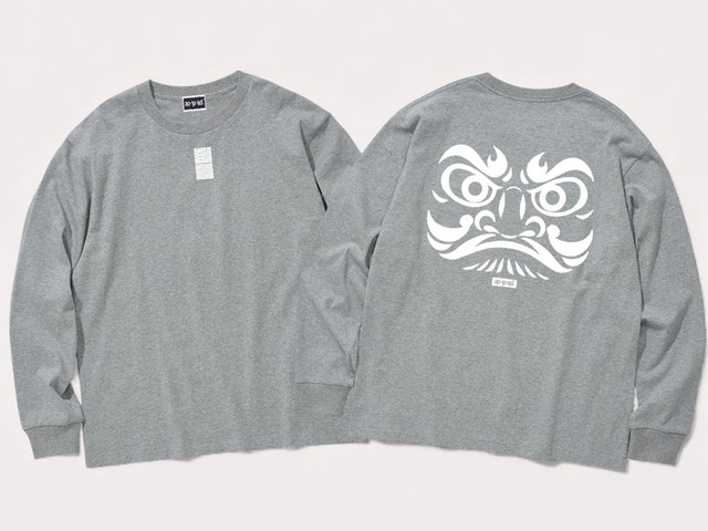 達摩　L/S Tee / GRAY　日本製