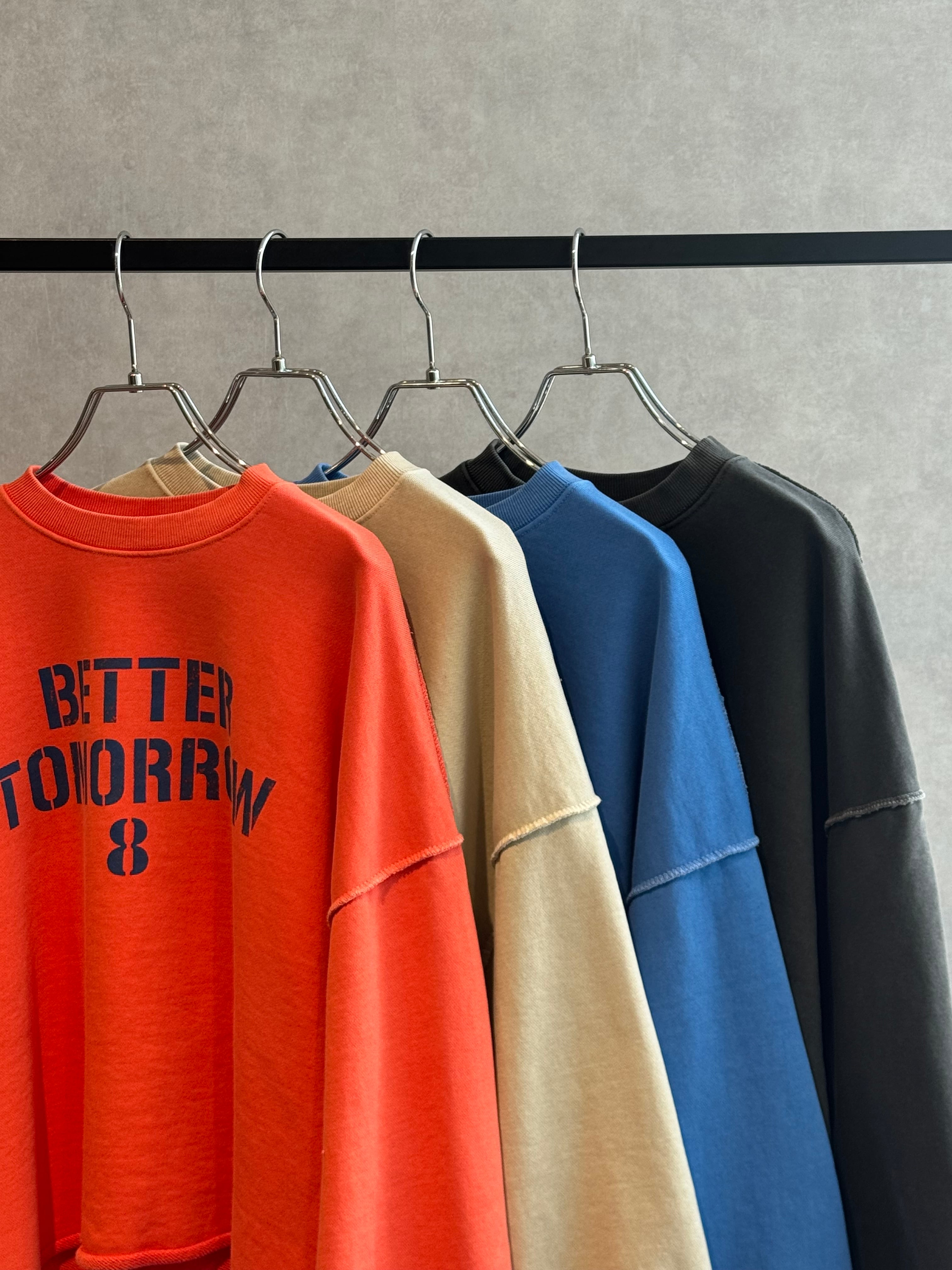 BETTER cutoff sweat tops