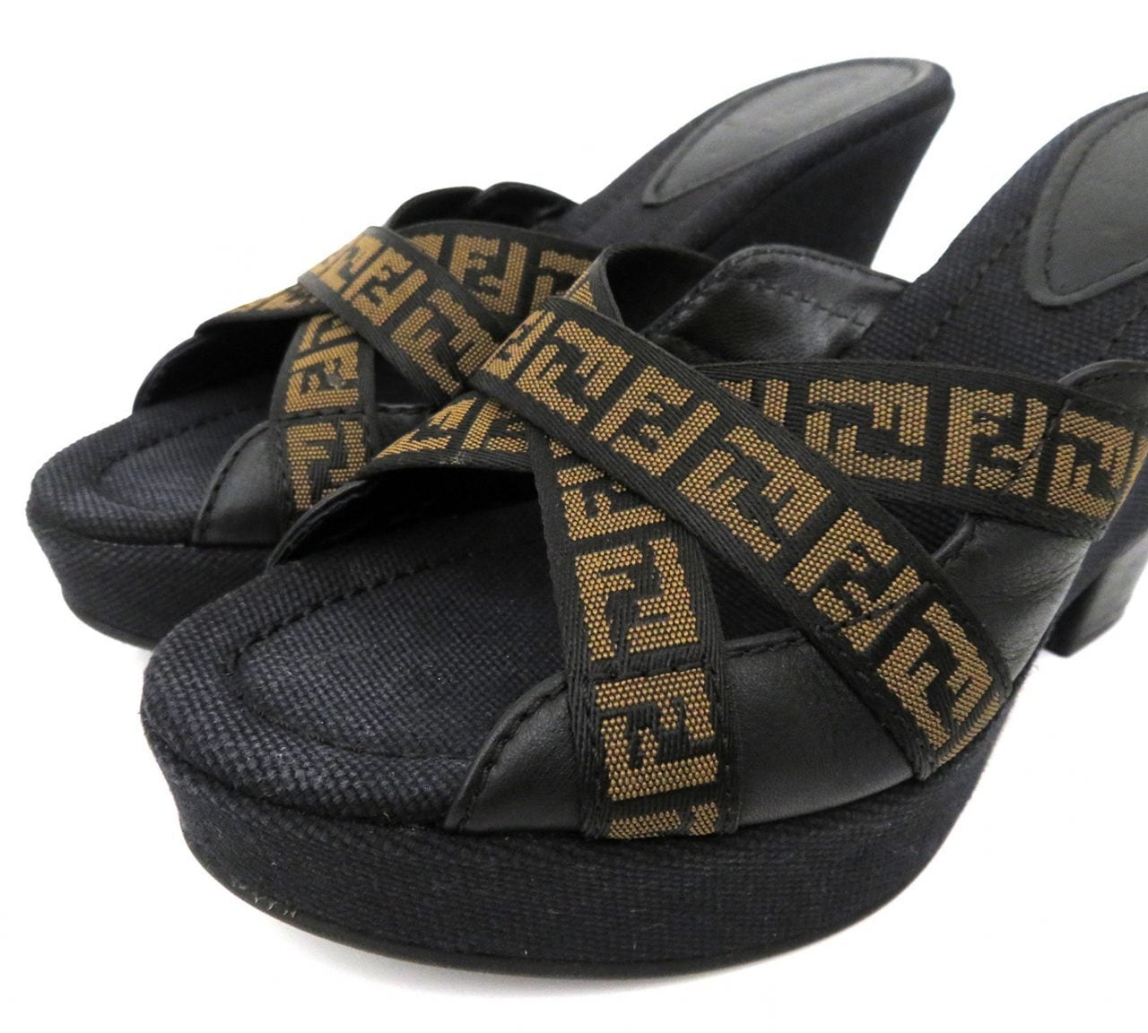 FENDI ズッカ サンダル キャンバス✕本革 # www.kozanitis-vatera.gr
