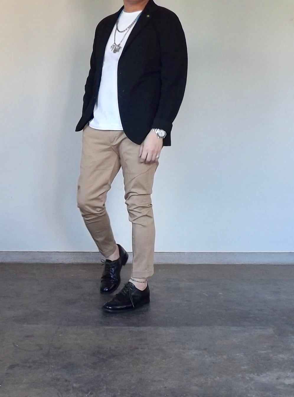 アニメショート BLOSSOM ショーツ切り替え ストレート パンツ ベージュ
