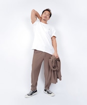 【#Re:room】STRETCH PLEATS TAPERED PANTS［REP241］