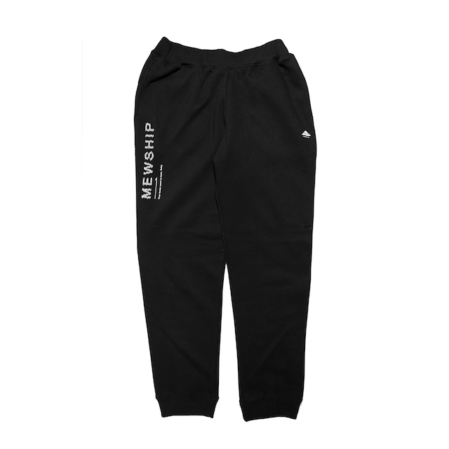 Lo-Fi LOGO light sweat pants <Black×White> - メイン画像