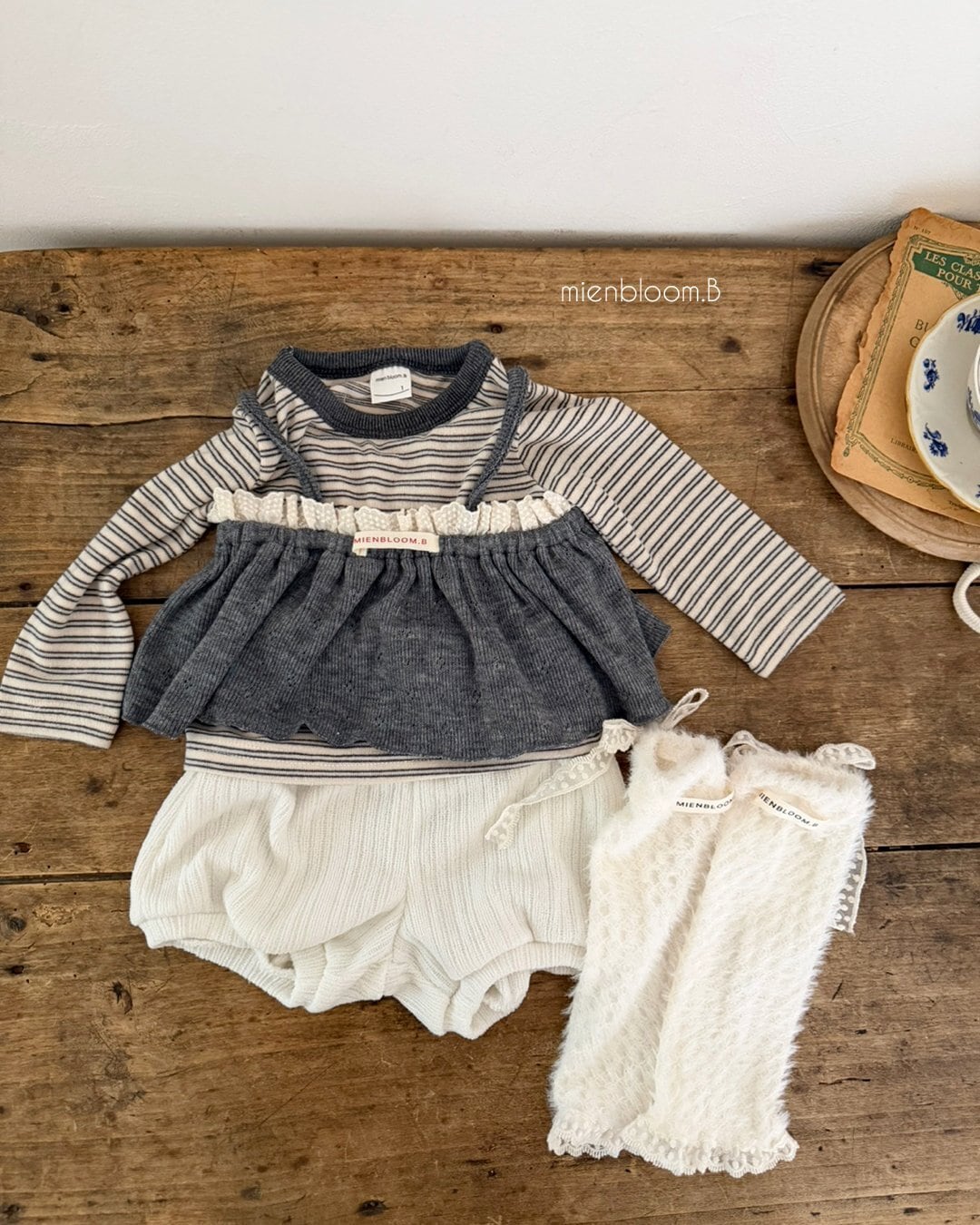 送料無料【予約】/ kidsニットビスチェ / mienbloom