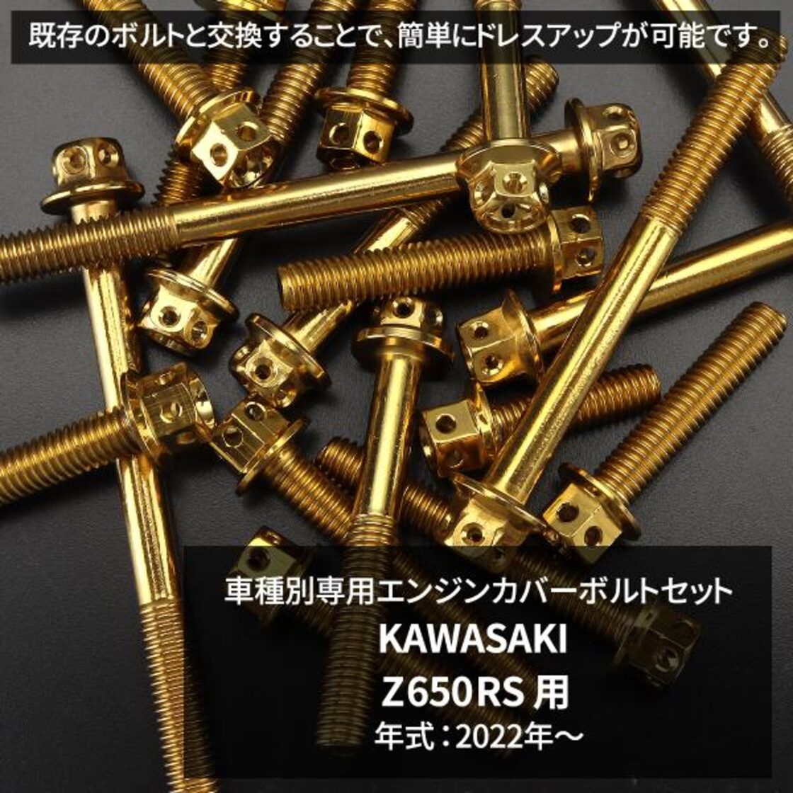 Z650RS エンジンカバー クランクケース ボルト 26本セット ステンレス 