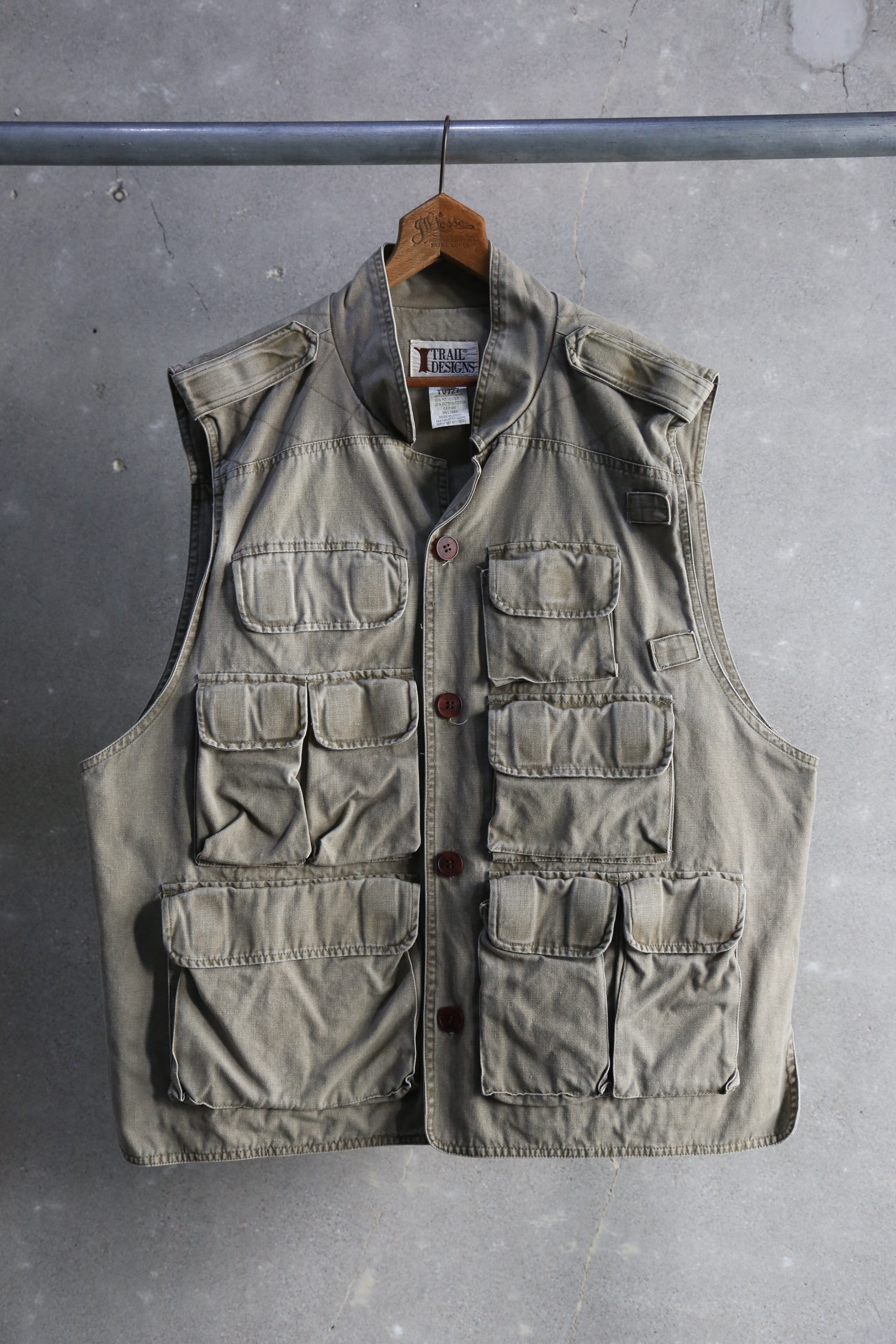 WOOD-STREAM フィッシングベスト MASLAND 60s【WOOD STREAM】MASLAND Hunting Vest | the Holic vintage clothing