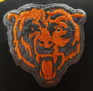 Exclusive NEW ERA 59fifty Chicago Bears　シカゴ・ベアーズ　BLACK×TANGO ORANGE