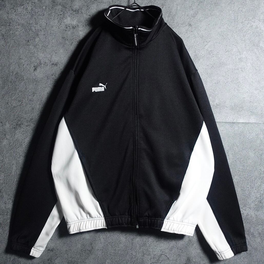 00s “PUMA” monotone embroidery logo design track jacket