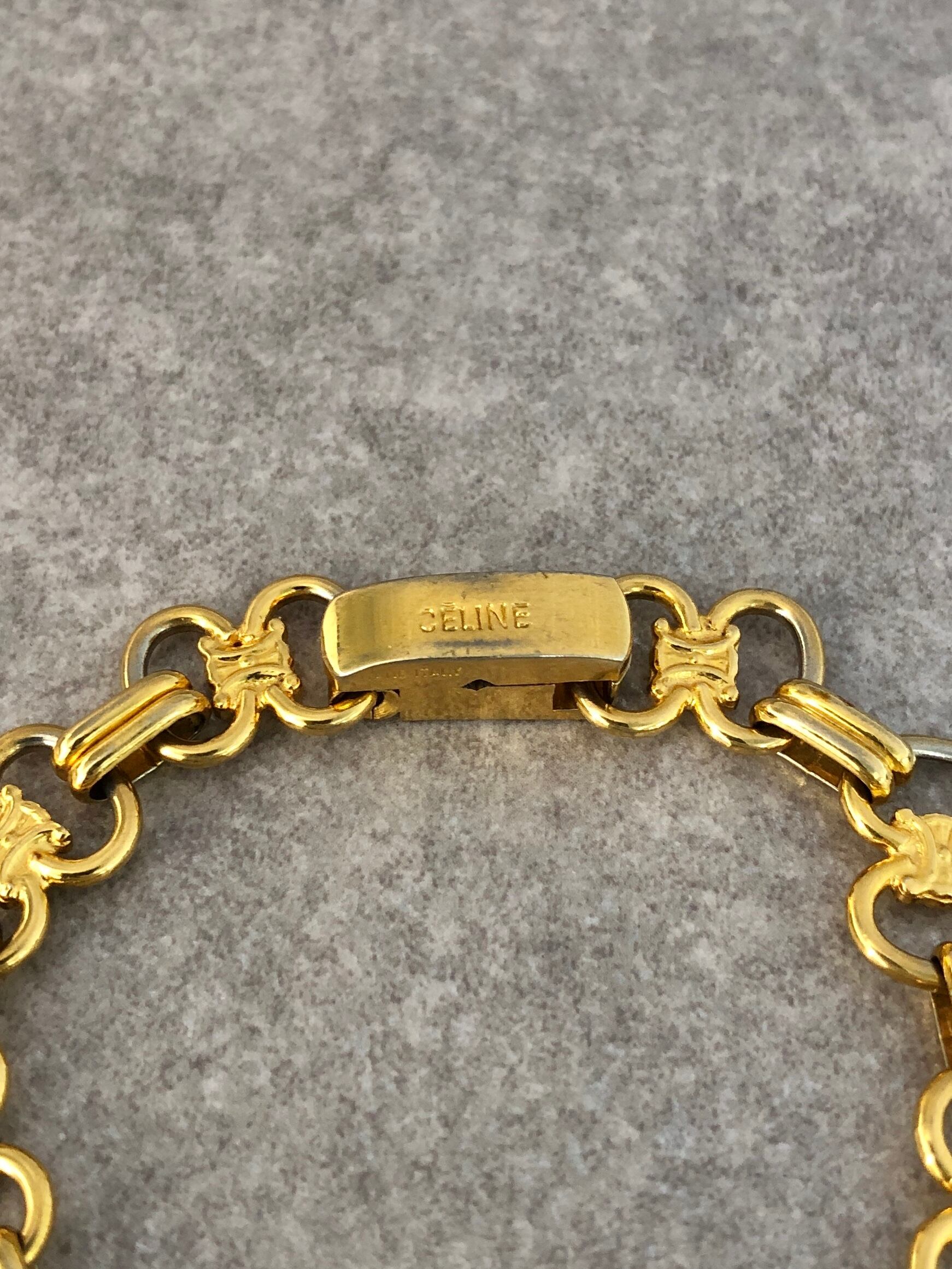 CELINE セリーヌ ブレスレット ゴールド トリオンフ vintage