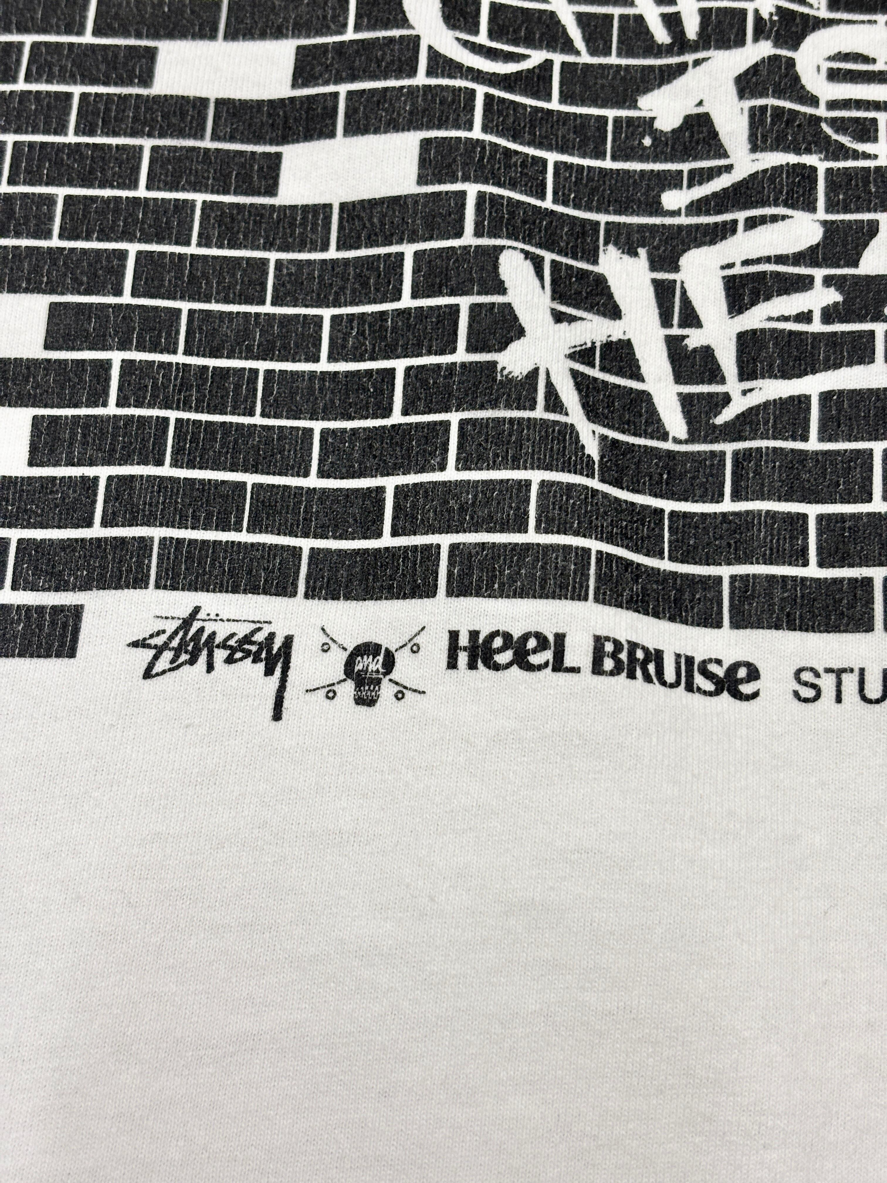 10s STUSSY × HEEL BRUISE/TOKYO DC Chapter open Anniversary Tee/L